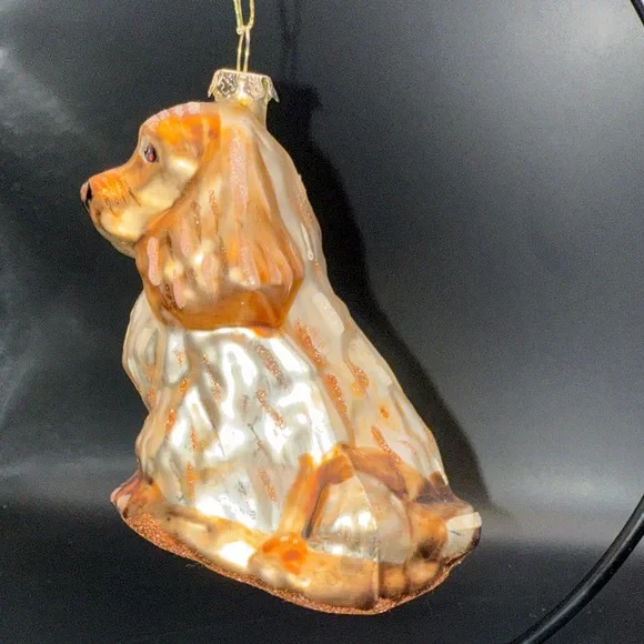 “Famous-Barr” Gold Dog Ornament - Cocker Spaniel - Picture 4 of 7